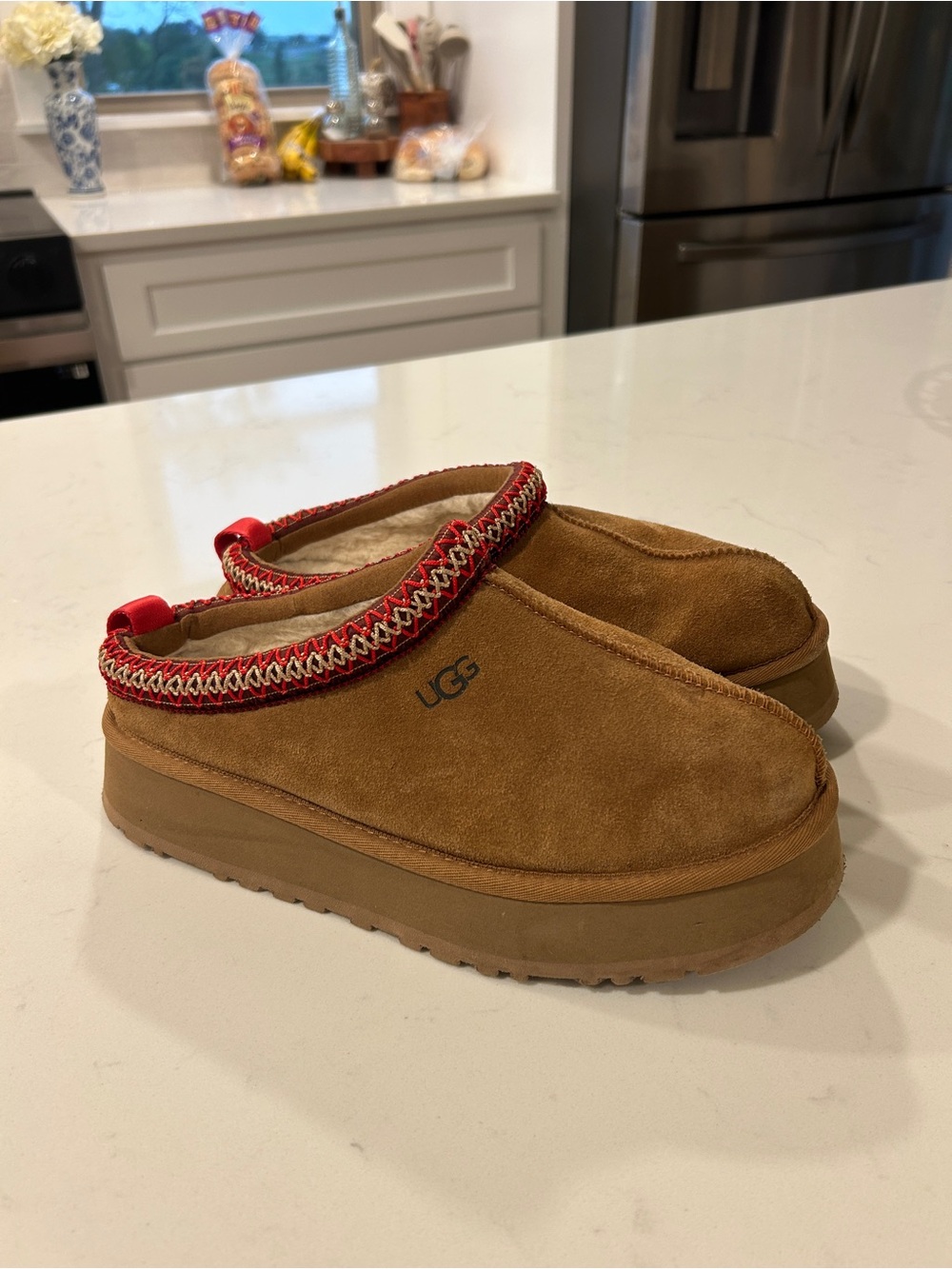UGG Taz Platform Tasman Suede Slip-On slippers 9